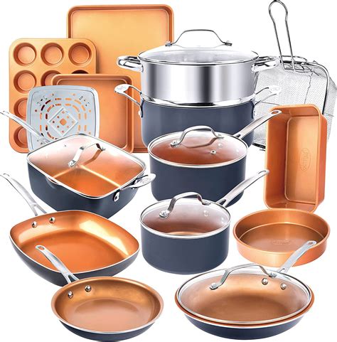 steel box set for kitchen|Gotham Steel 20 Piece Nonstick Cookware and .